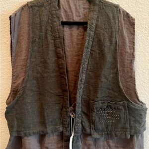 NWT NFYM Women’s Linen Vest